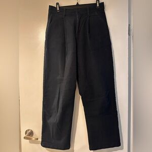 OAK + FORT black pleated pants